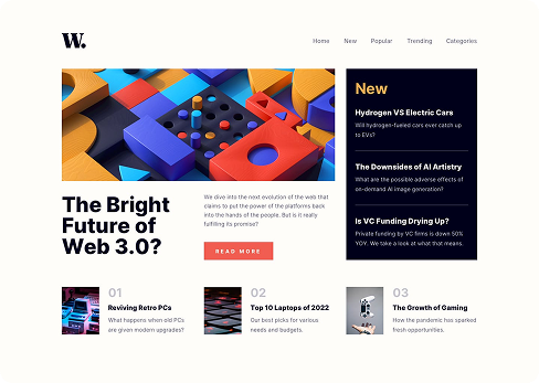 Promotional landing page for our favorite show